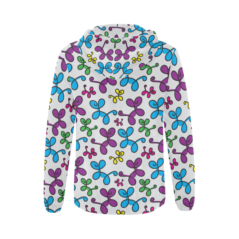 Swirly Pups Zippered Hoodie