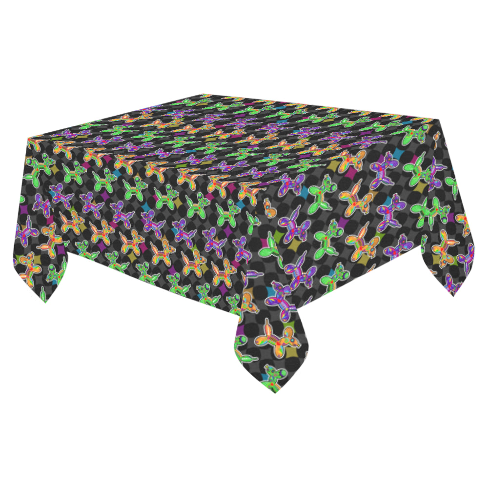 Sugar Dogs Cotton Linen Tablecloth 52"x 70"