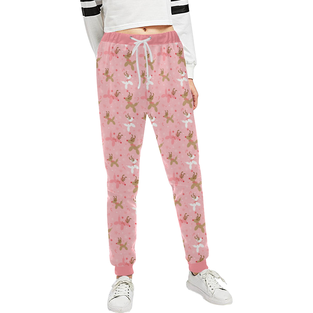 Reindeer Balloon Dogs Women's Sweatpants
