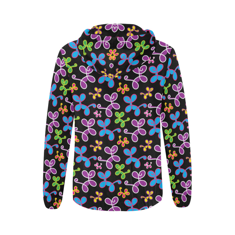 Swirly Pups Zippered Hoodie