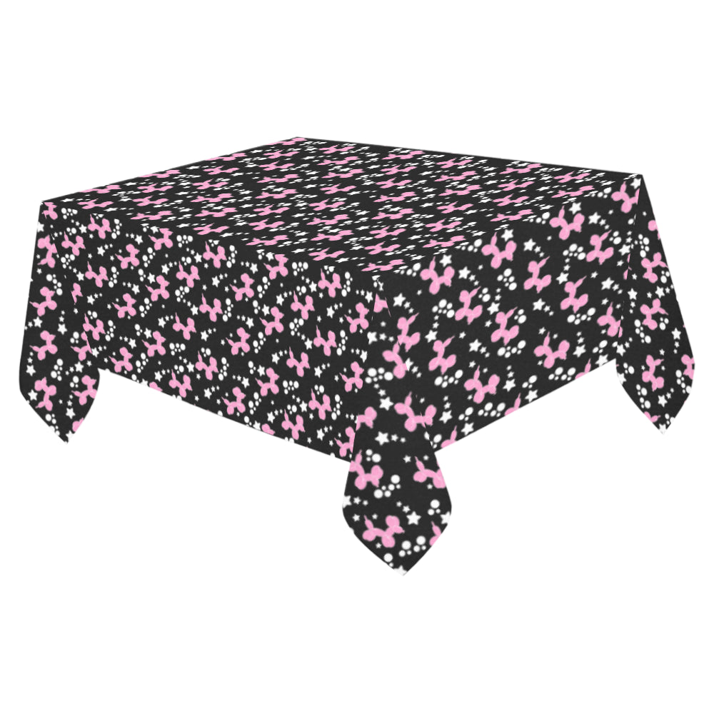 Dogs & Stars Cotton Linen Tablecloth 52"x 70"