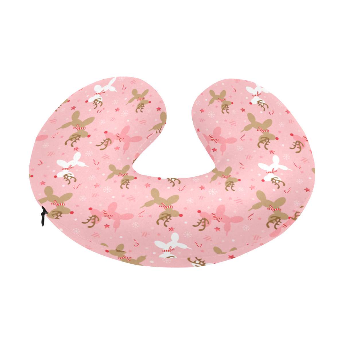 Reindeer Balloon Dogs Travel Pillow