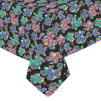 Graffiti Dogs Black Cotton Linen Tablecloth