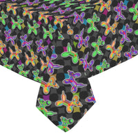 Sugar Dogs Cotton Linen Tablecloth 52"x 70"