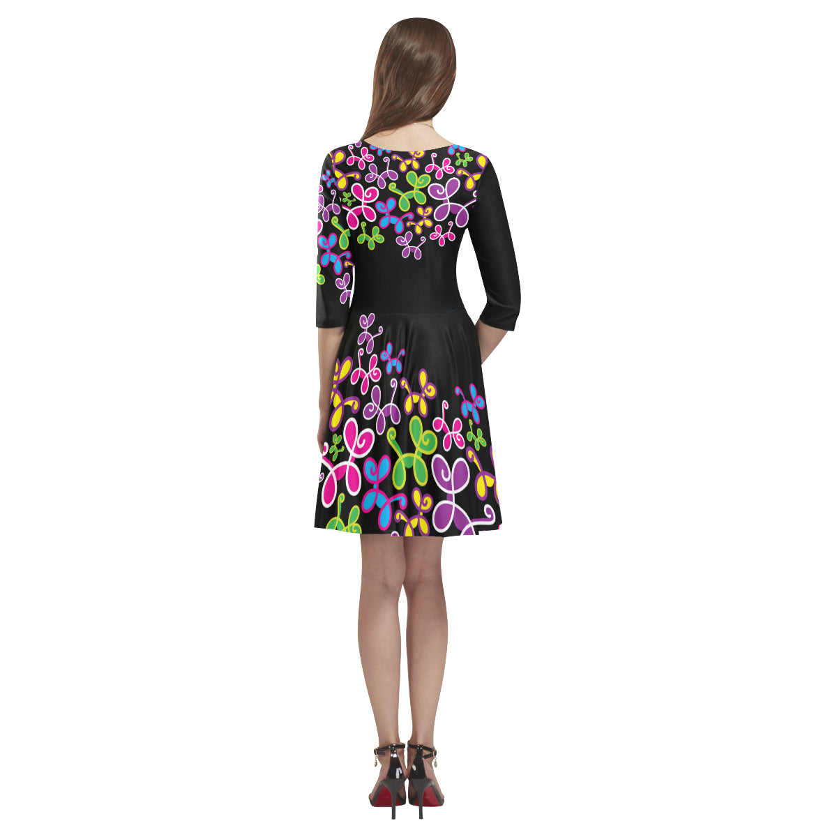 Swirly Pups Skater Dress