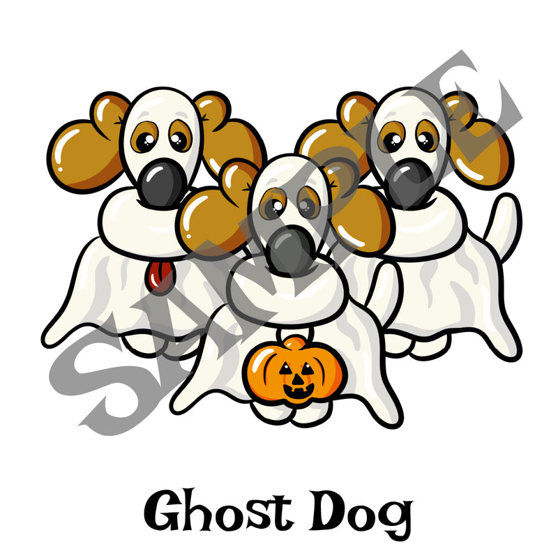Ghost Dog Halloween Costume Trick or Treat