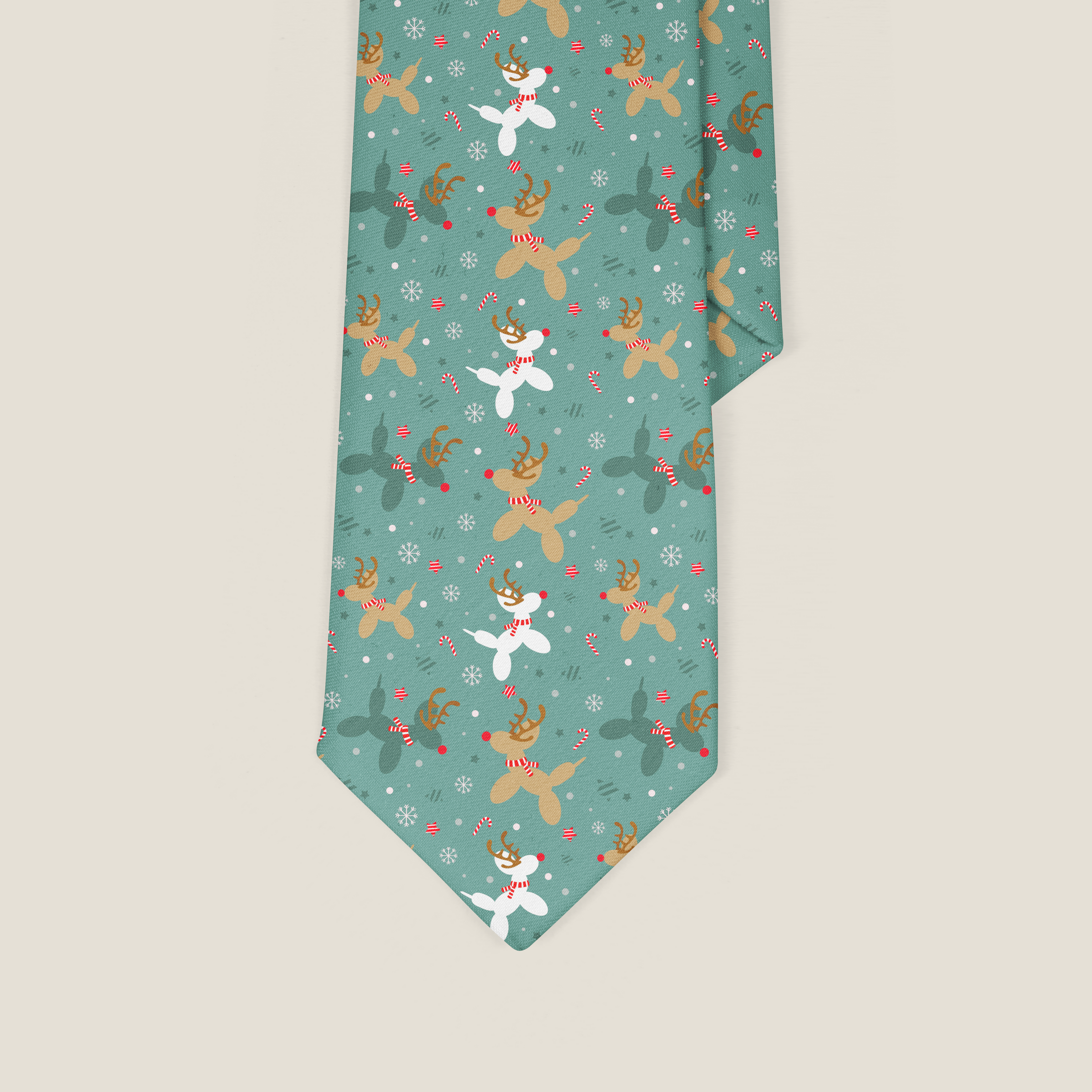 Reindeer Balloon Dogs Necktie