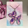 Pretty in Pastels Balloon Dog Necklace