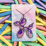 Pretty in Pastels Balloon Dog Necklace