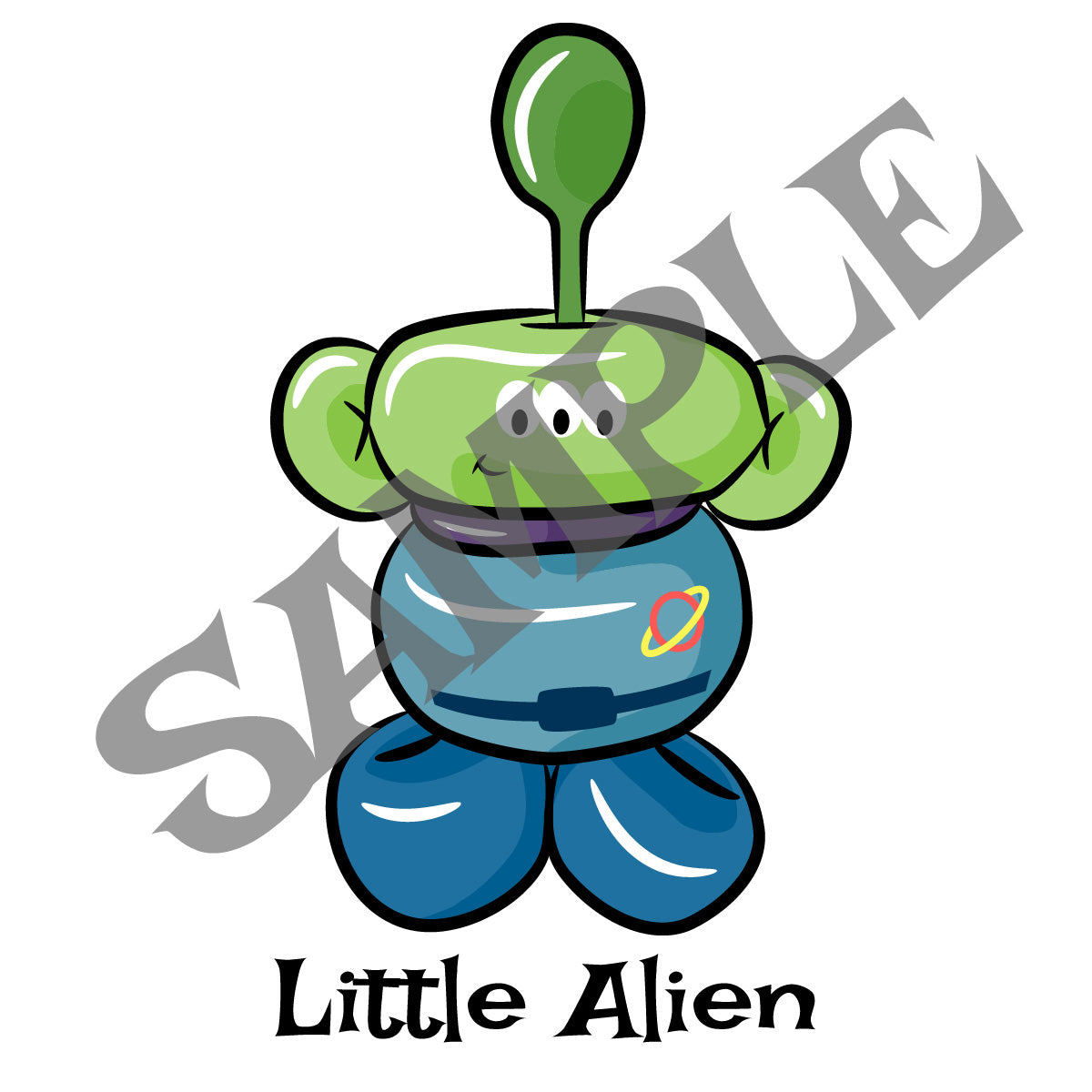 Toy Alien Balloon Animal Clip Art