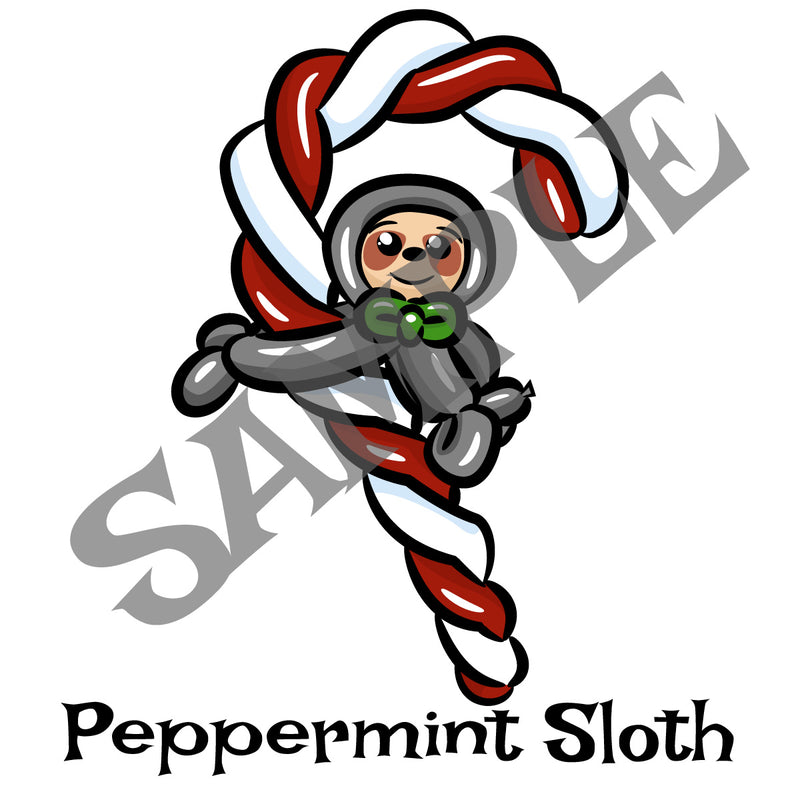 Candy Cane Sloth