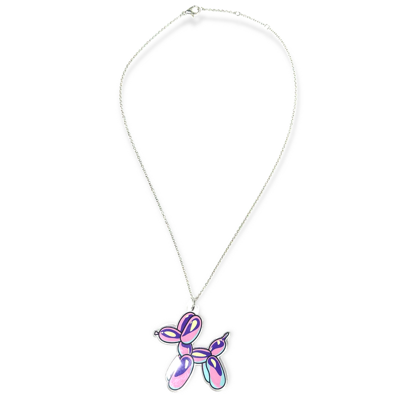 Pretty in Pastels Balloon Dog Necklace