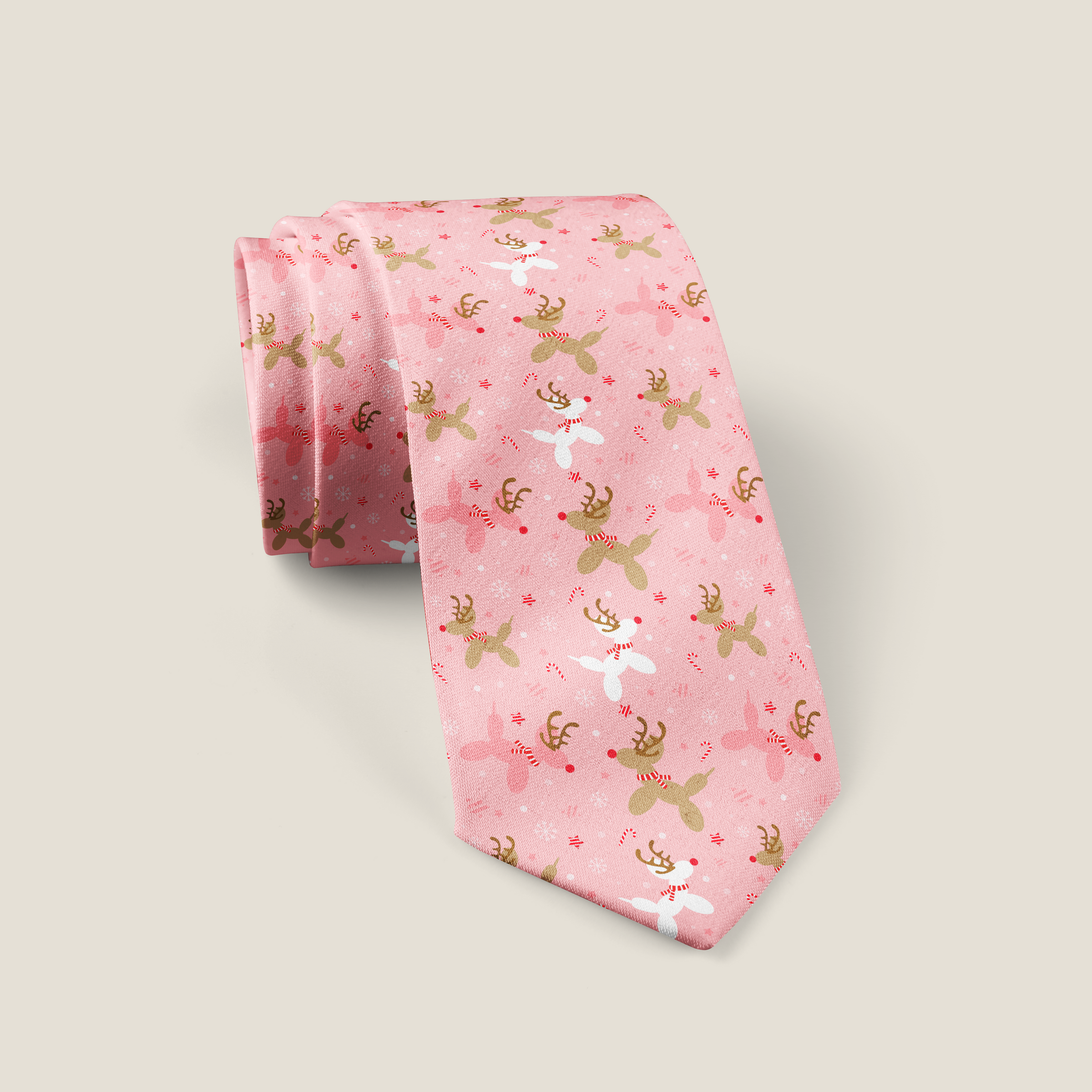 Reindeer Balloon Dogs Necktie