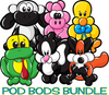 Pod Bods Clip Art Bundle
