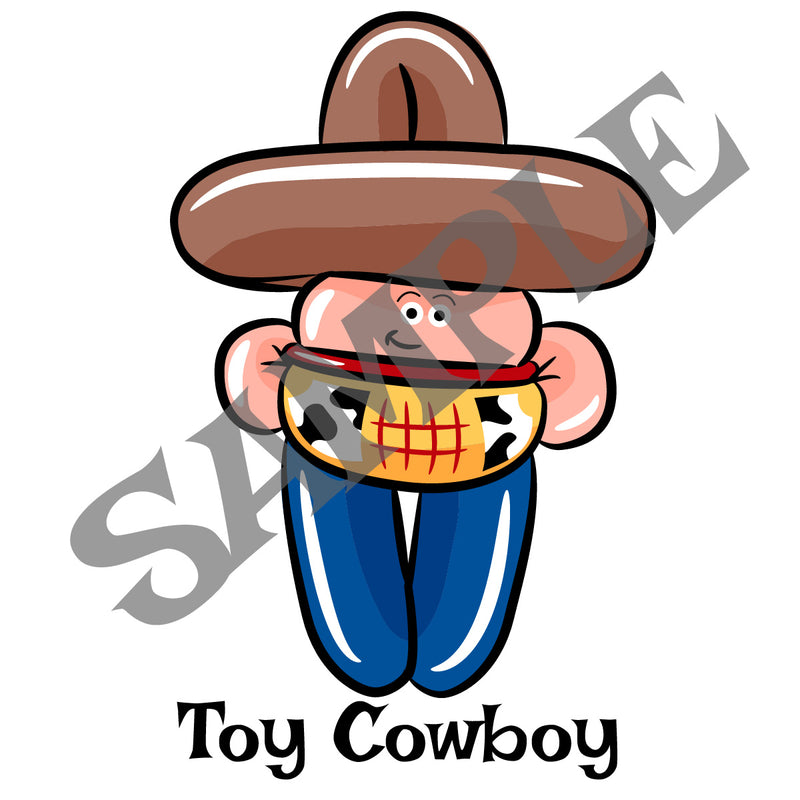 Toy Cowboy Balloon Animal Clip Art