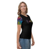 Women's Rainbow Leopard Balloon Artist T-shirt - Athletic Fit