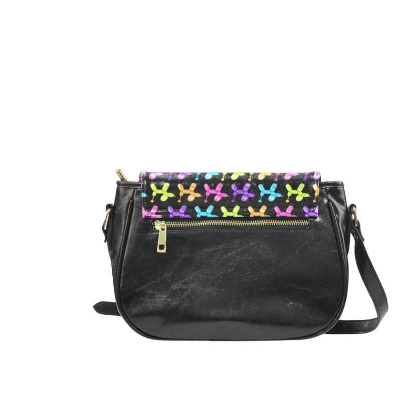 Color Pop Balloon Dog Classic Saddle Bag
