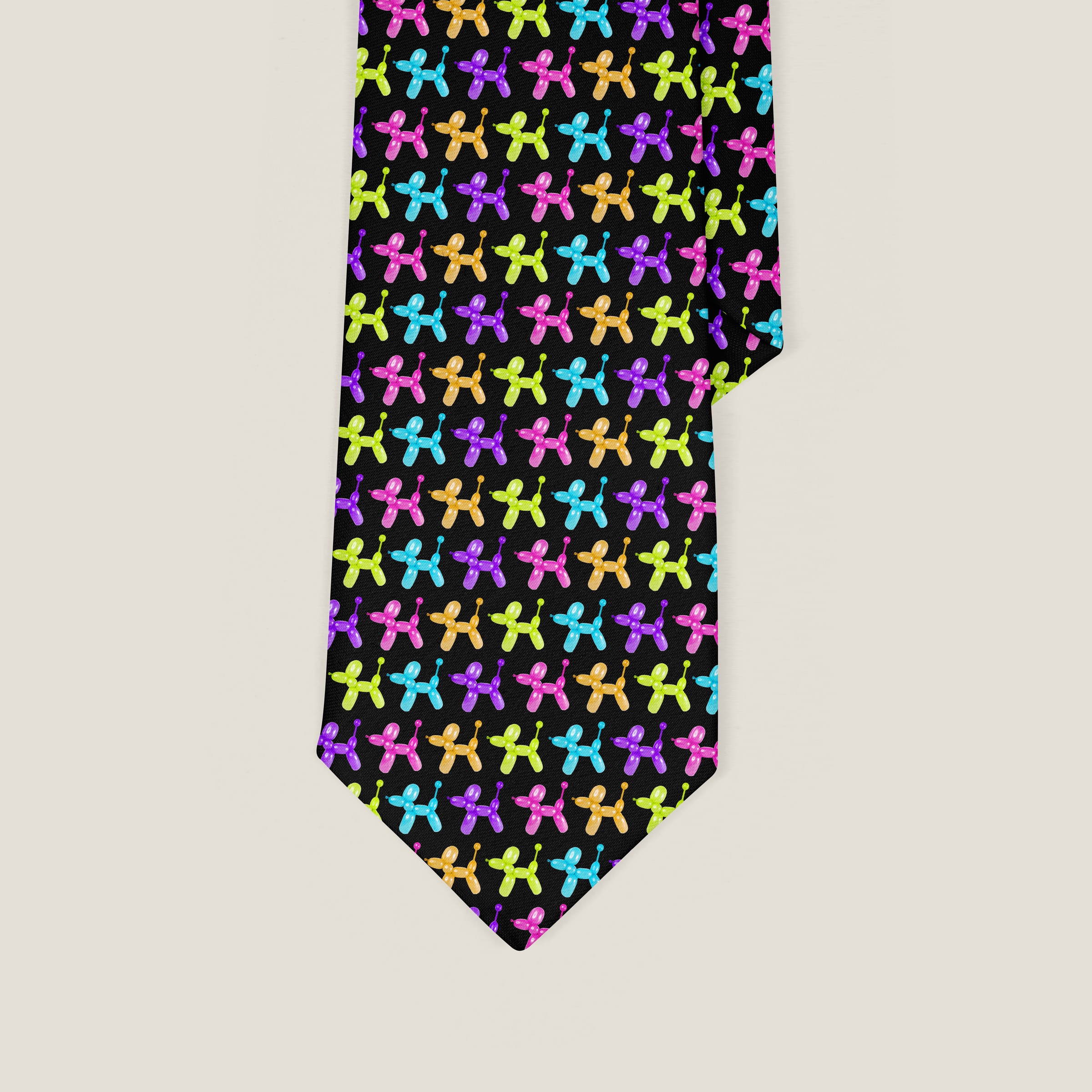 ColorPop Balloon Dogs Necktie for Men
