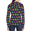 Color Pop Balloon Dog Full Zip Hoodie for Women