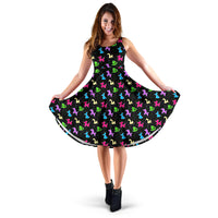 Classic Balloon Animals Midi Dress