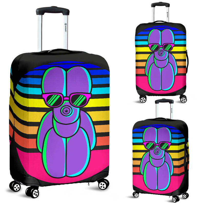 Sunset Balloon Dog Luggage Cover