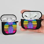 Sunset Balloon Dog Airpods Case Cover