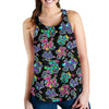Graffiti Dog on Black Racerback Tank