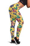 Graffiti Dogs on Orange Leggings