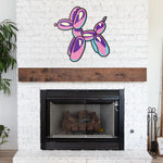 Pretty in Pastels Balloon Dog Metal Sign