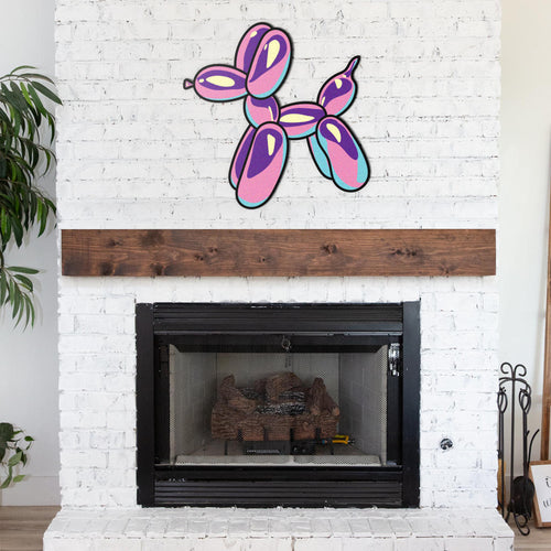 Pretty in Pastels Balloon Dog Metal Sign