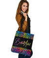 Rainbow Leopard Balloon Artist Tote