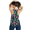 Graffiti Dog on Black Racerback Tank