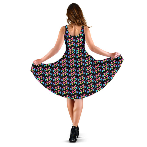 Colorful Balloon Dogs Midi Dress