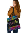 Rainbow Leopard Balloon Artist Tote