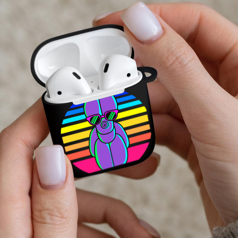 Sunset Balloon Dog Airpods Case Cover