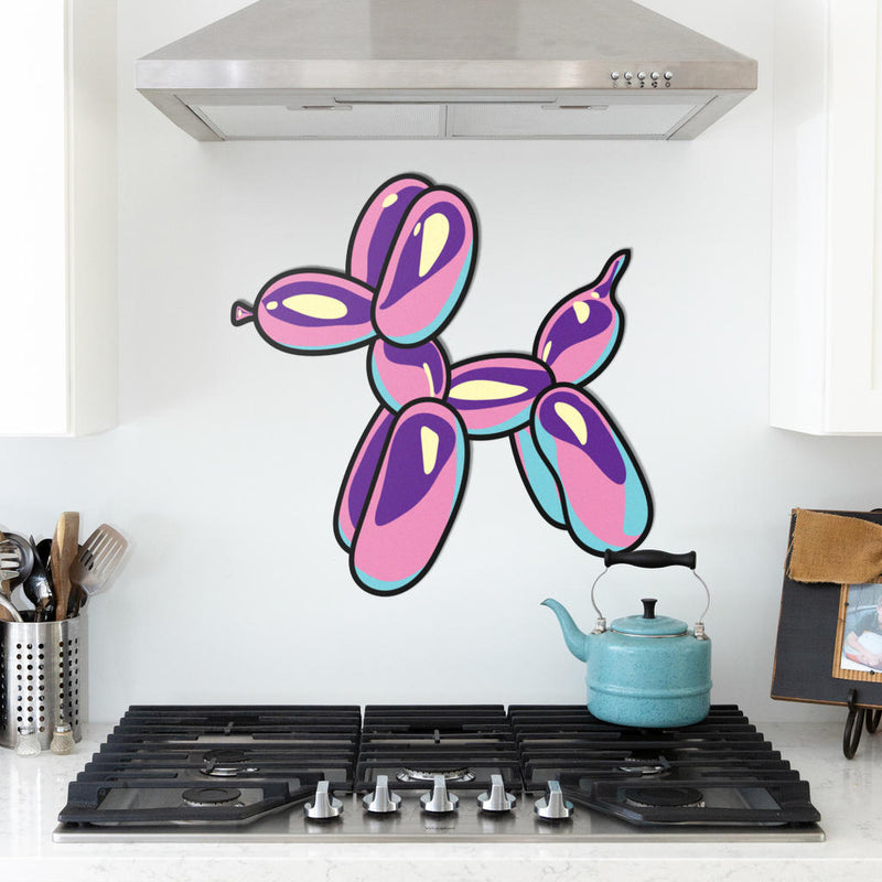 Pretty in Pastels Balloon Dog Metal Sign