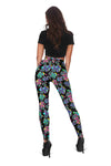 Graffiti Dogs in Black Leggings
