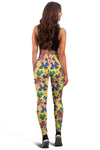 Graffiti Dogs on Orange Leggings