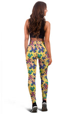 Graffiti Dogs on Orange Leggings