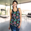Graffiti Dog on Black Racerback Tank