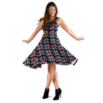 Colorful Balloon Dogs Midi Dress
