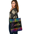 Rainbow Leopard Balloon Artist Tote