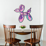 Pretty in Pastels Balloon Dog Metal Sign