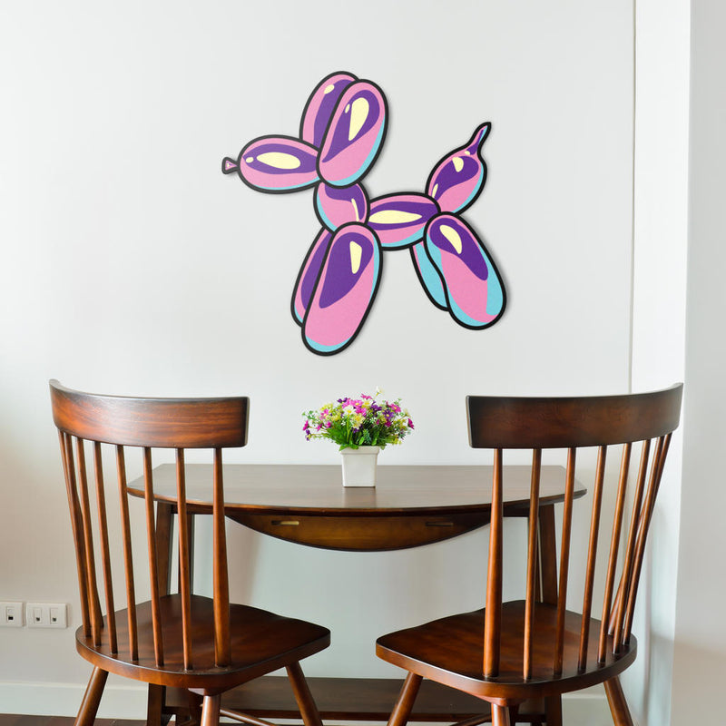 Pretty in Pastels Balloon Dog Metal Sign