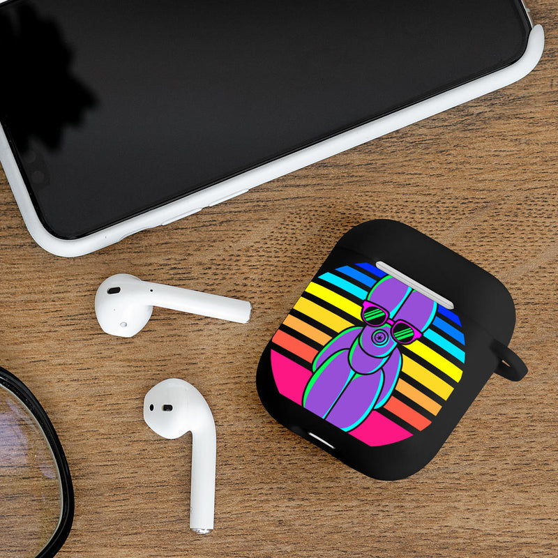 Sunset Balloon Dog Airpods Case Cover