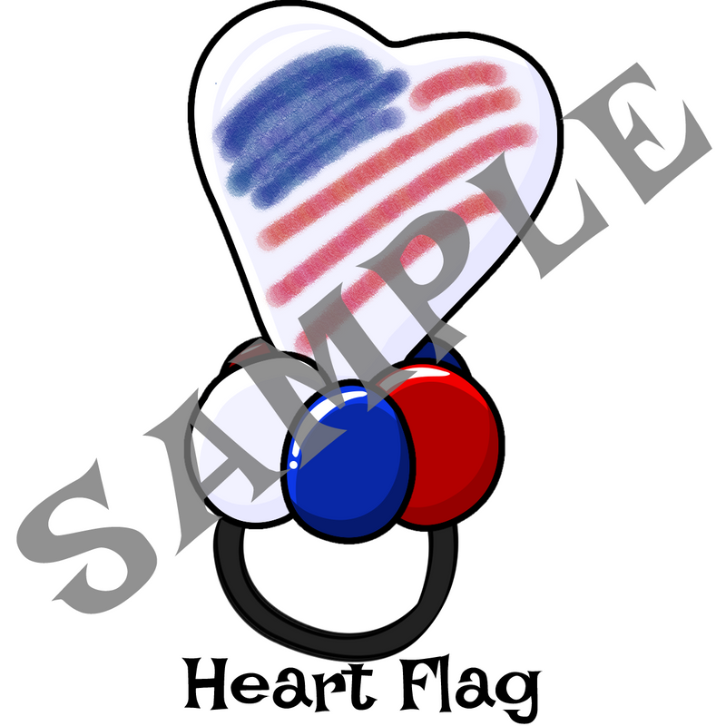 Heart Flag Bracelet