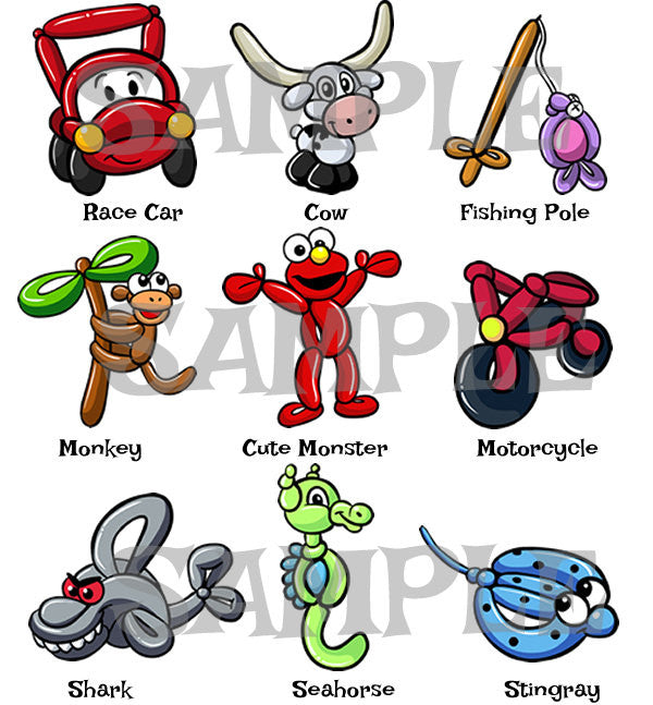 Balloon Animal Menu 4