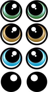 PRINT YOUR OWN Eye Stickers Template pack
