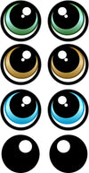 PRINT YOUR OWN Eye Stickers Template pack