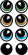 PRINT YOUR OWN Eye Stickers Template pack